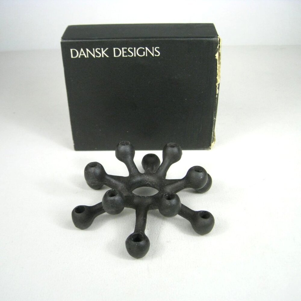 Dansk Vintage 1960s Danish Quistgaard Spider Cast Iron Candle holder Atomic Era